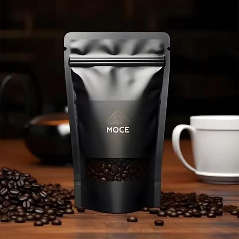 Coffee Bean Flat-Bottom Pouch