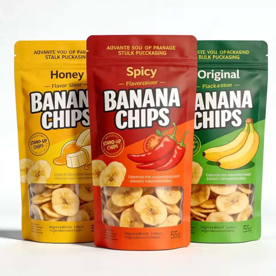 Banana Chip Stand-Up Pouch