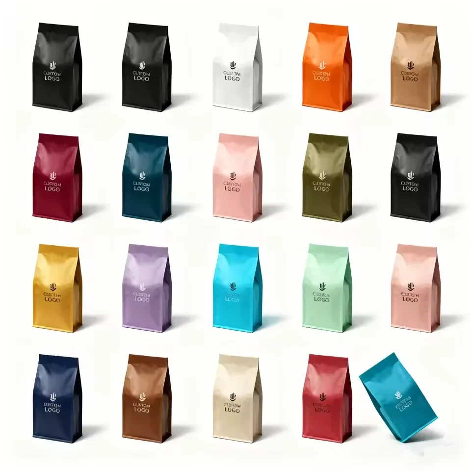 Printed Flat-Bottom Coffee Bag