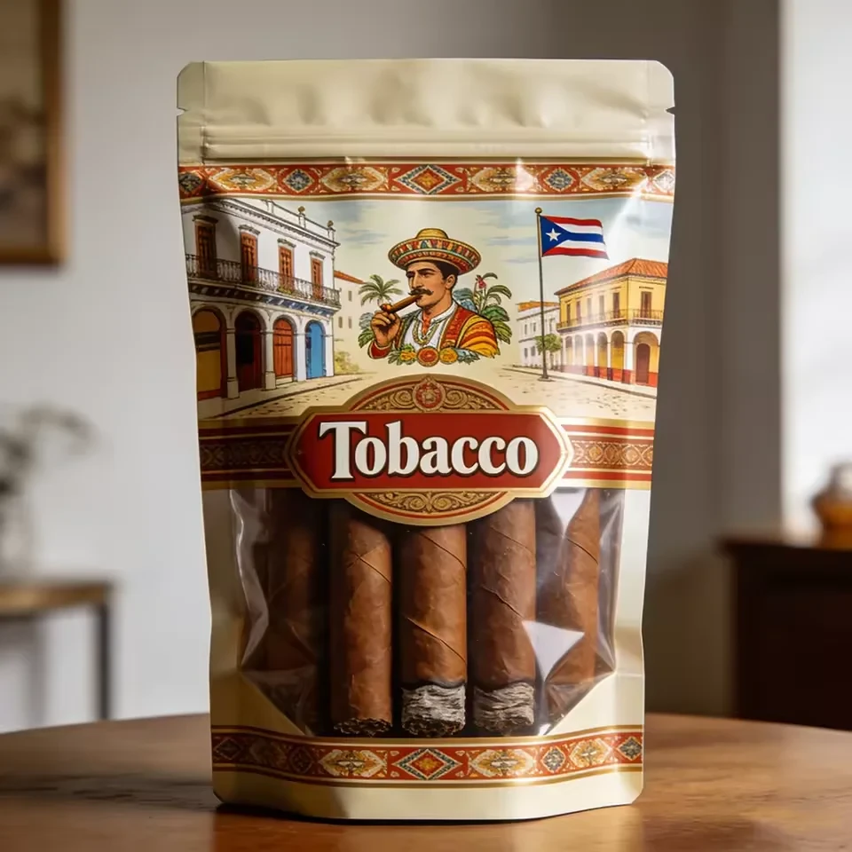Window Tobacco Stand-Up Pouch
