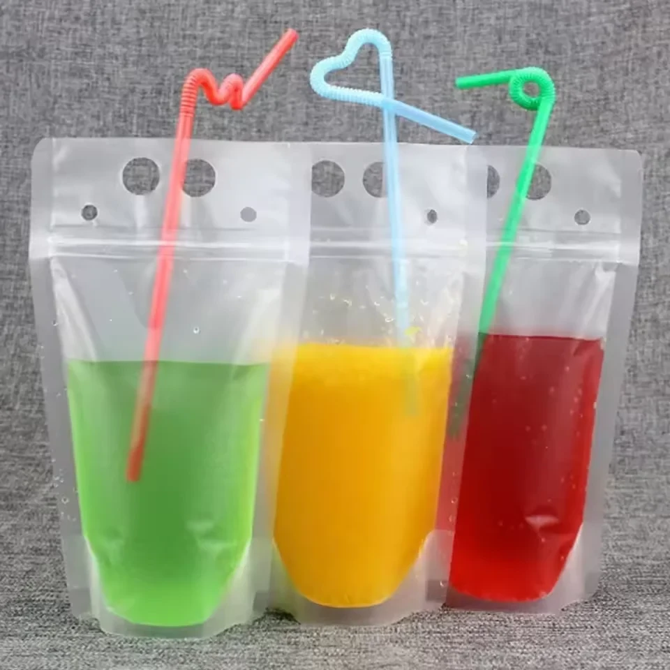 Clear Beverage Straw Pouch