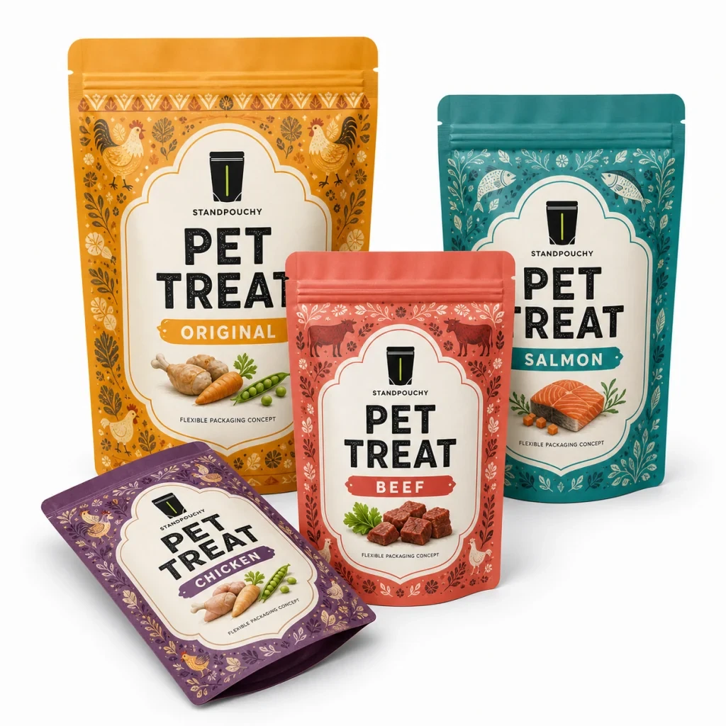 Custom Pet Treat Stand Up Pouch