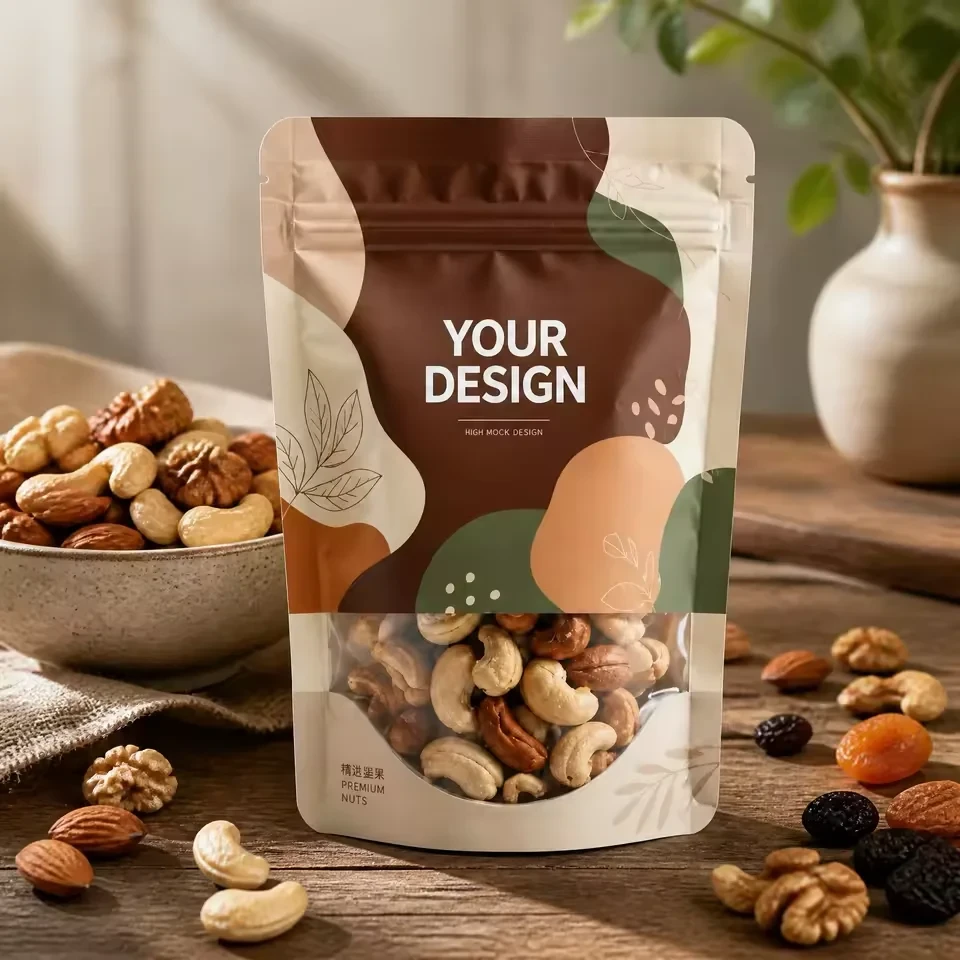 Window Cashew Nut Stand-Up Pouch