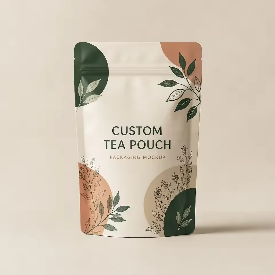 Matte Herbal Tea Stand-Up Pouch