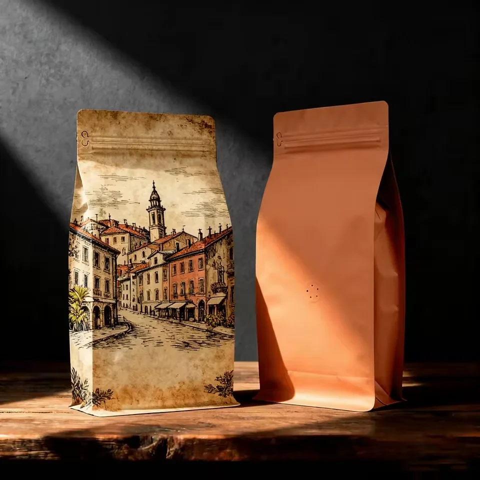 Matte Coffee Stand-Up Pouch