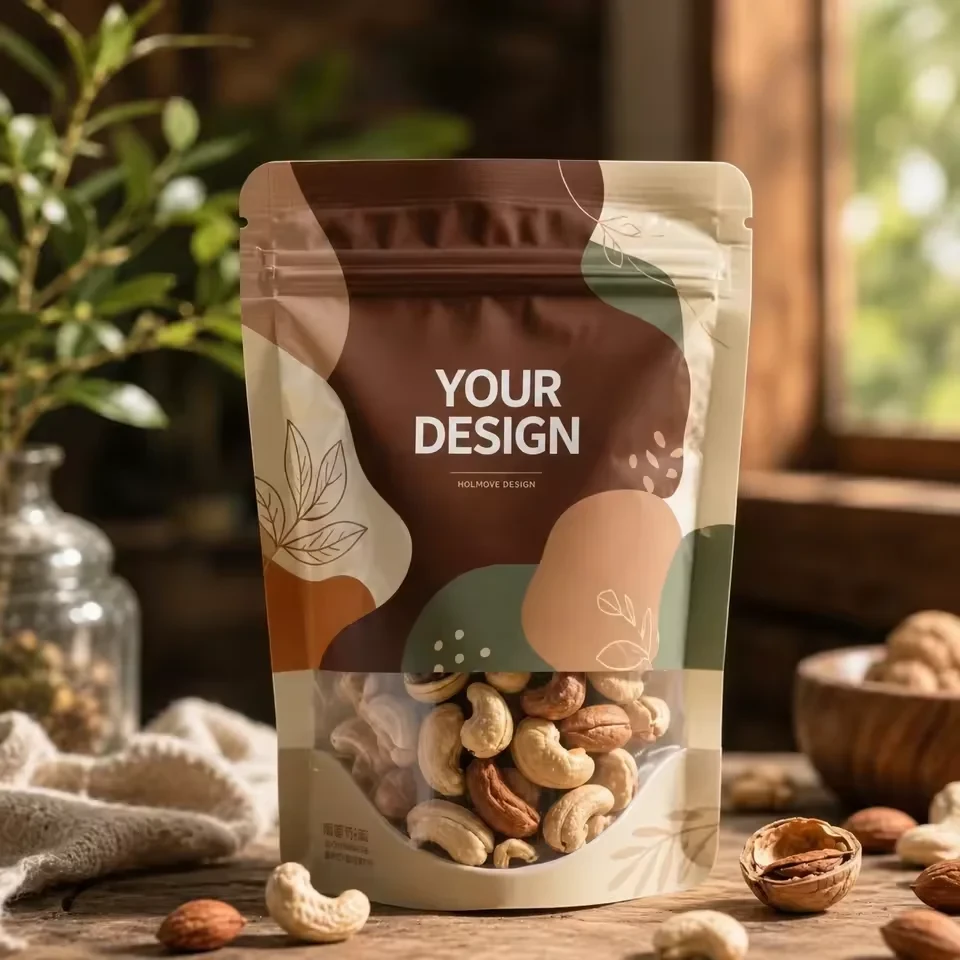 Window Cashew Nut Stand-Up Pouch
