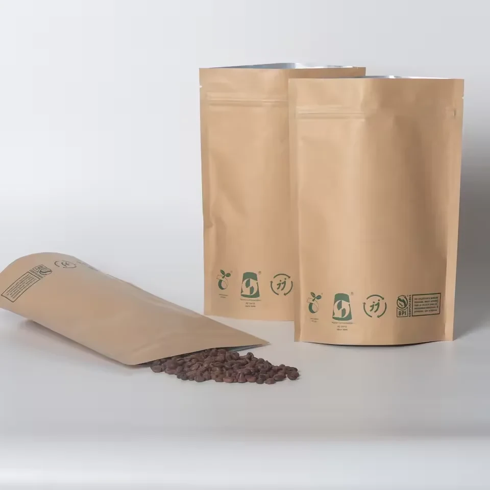 Kraft-Look Snack & Bean Stand-Up Pouch