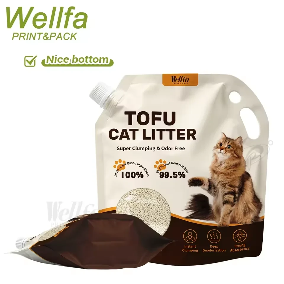 Window Cat Litter Spout Pouch