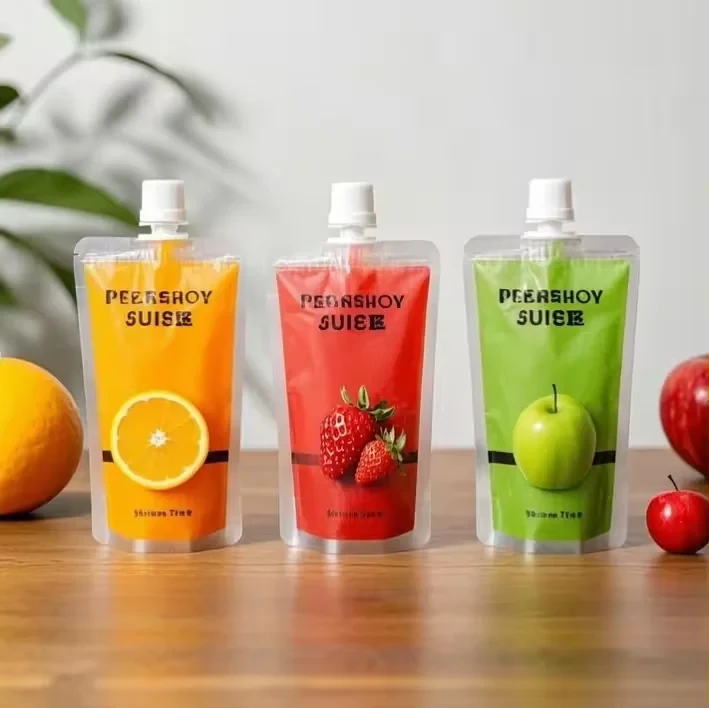Clear Fruit Juice Spout Pouch