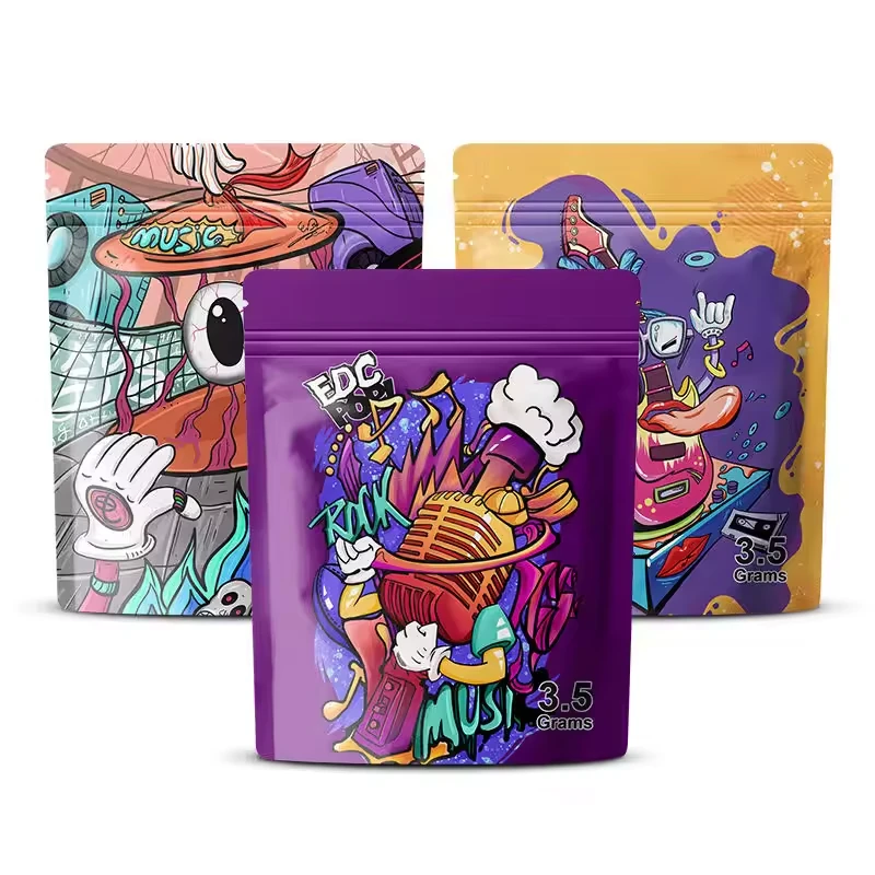 Custom Metallic-Look Food Stand-Up Pouch with Zipper