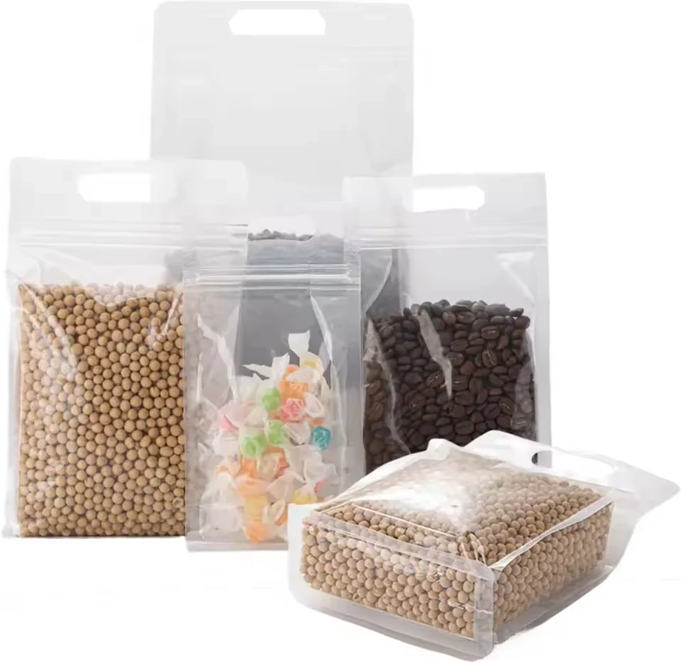 Clear Food Storage Flat-Bottom Pouch