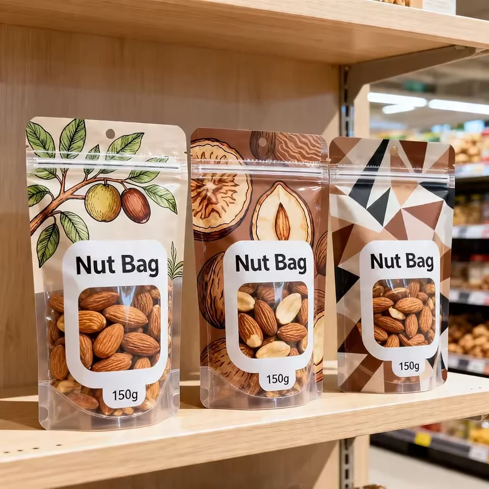 Window Cashew Nut Stand-Up Pouch