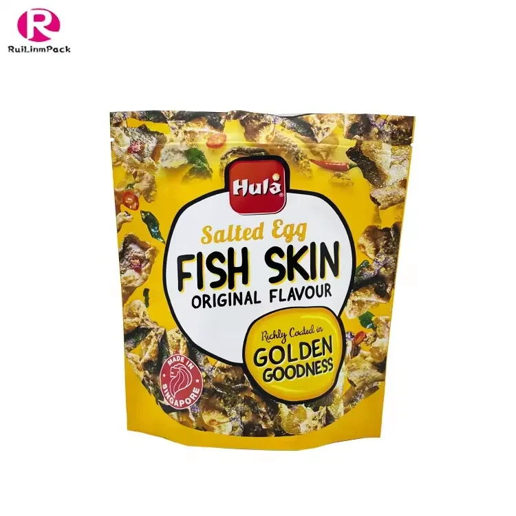 Fish Skin & Potato Chip Stand-Up Pouch