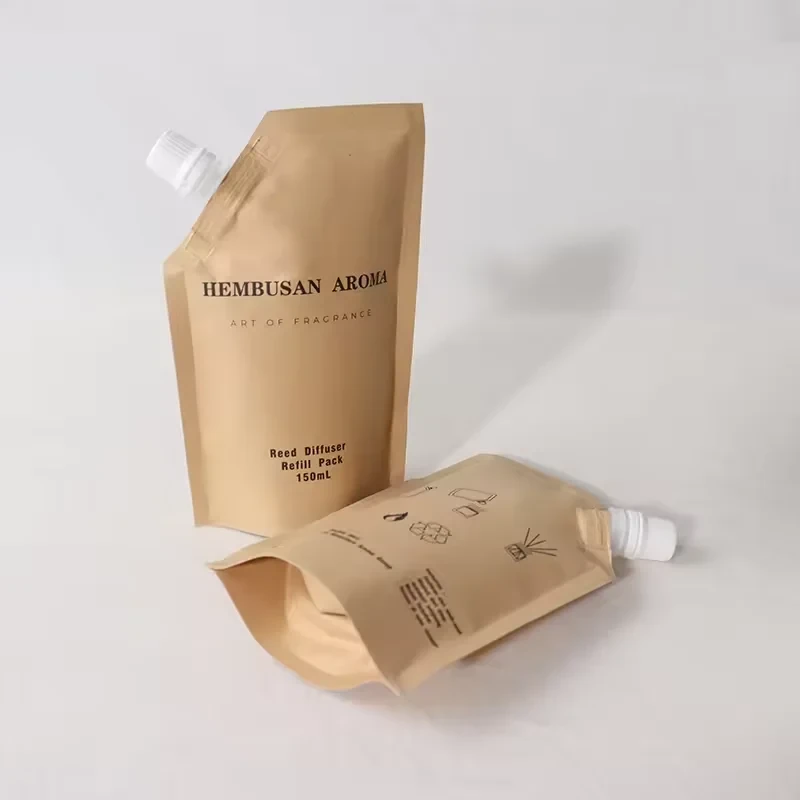 Kraft-Look Liquid Refill Spout Pouch
