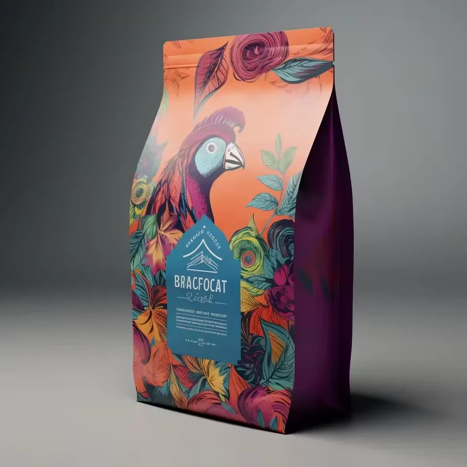 Coffee Bean Flat-Bottom Pouch