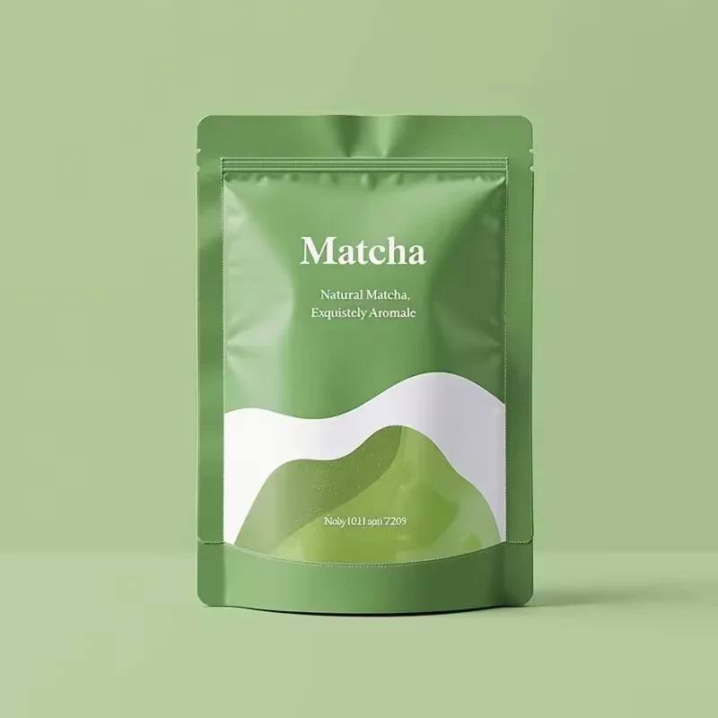 Matte Matcha Powder Stand-Up Pouch