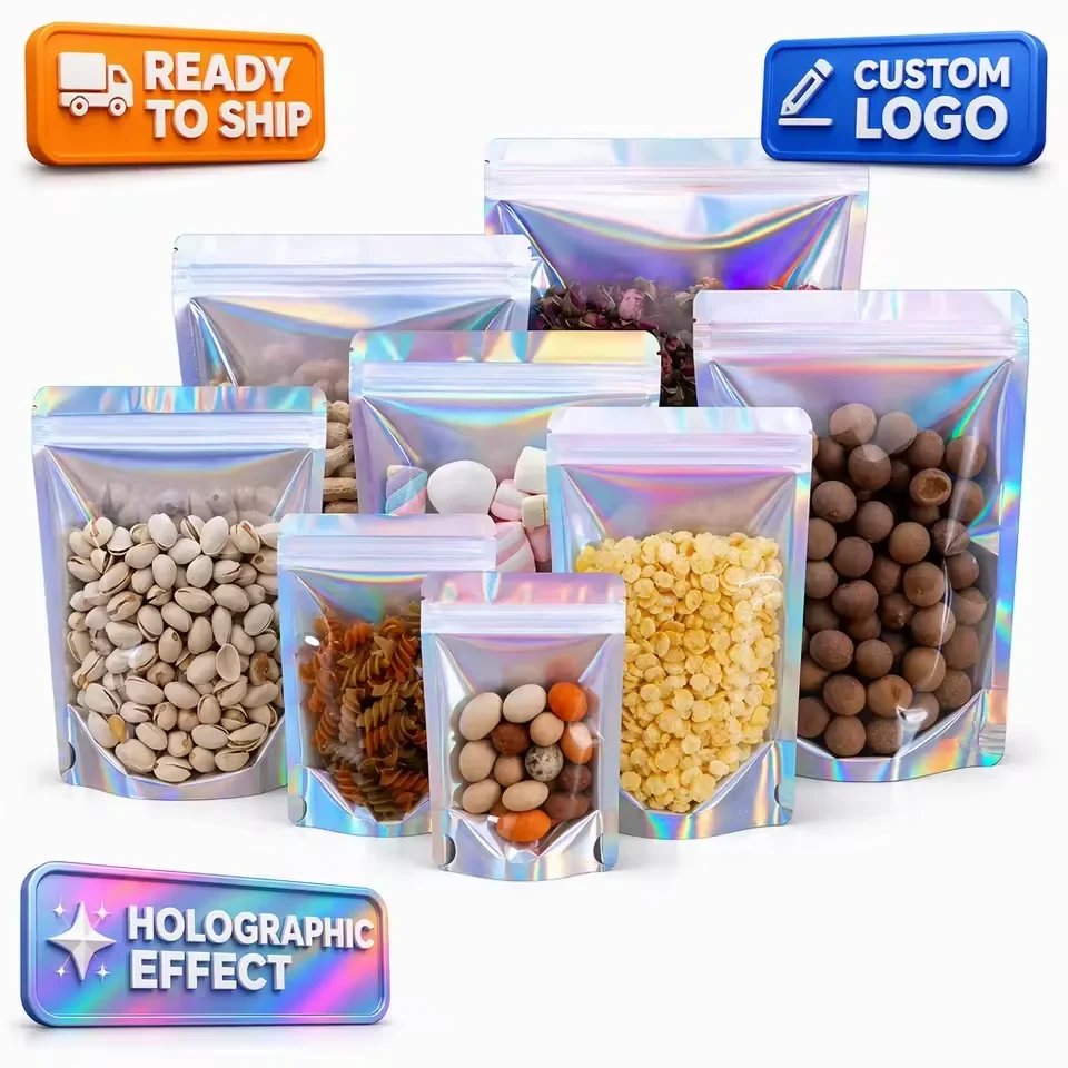 Clear Candy & Food Flat-Bottom Pouch
