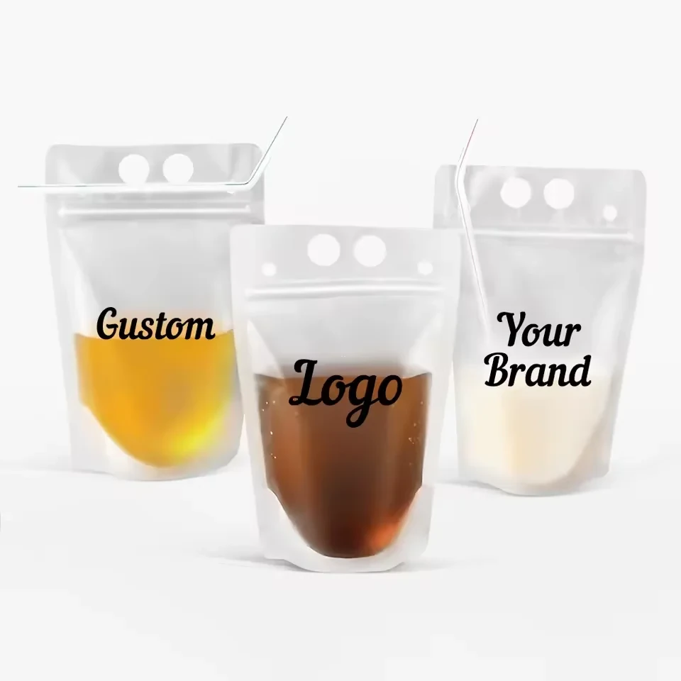 Clear Beverage Straw Pouch