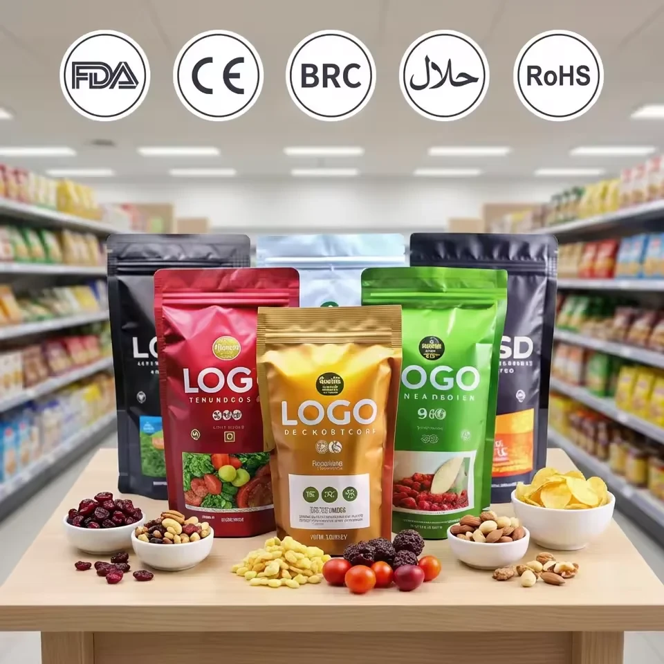 Dried Fruit & Puffed Snack Stand-Up Pouch