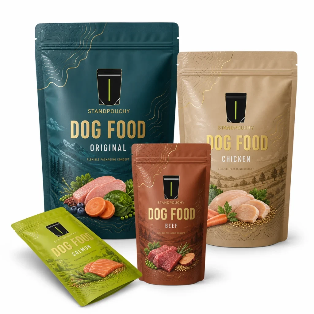 Dog Food Doypack with Zipper