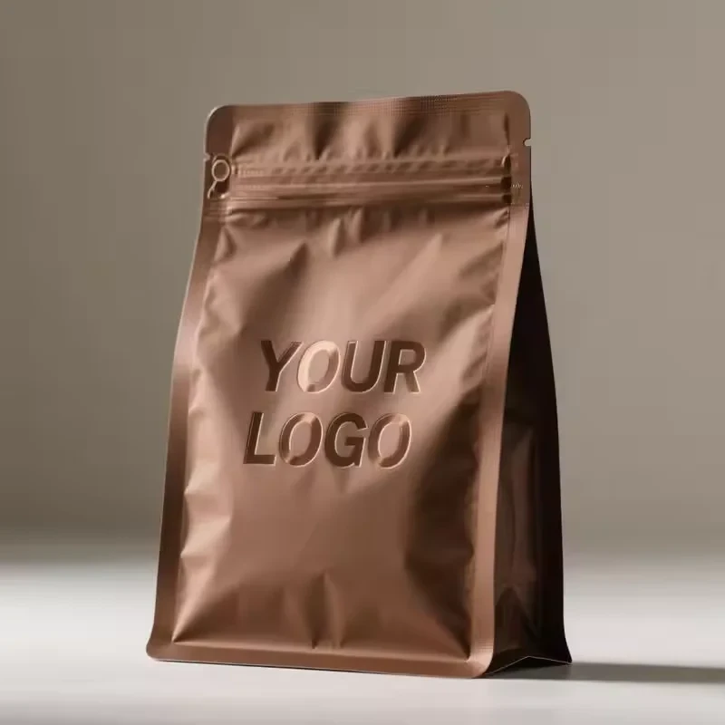 Coffee Bean Flat-Bottom Pouch