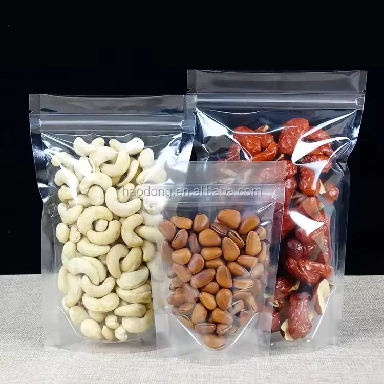 Clear Nut & Dried Fruit Stand-Up Pouch