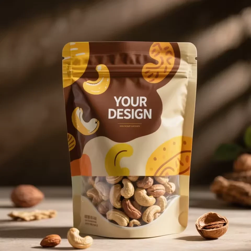 Window Cashew Nut Stand-Up Pouch