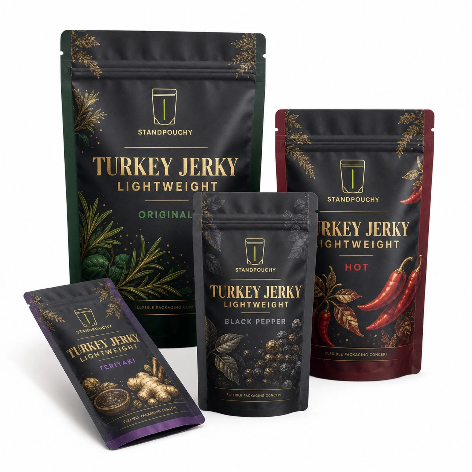 Turkey Jerky Stand Up Pouch